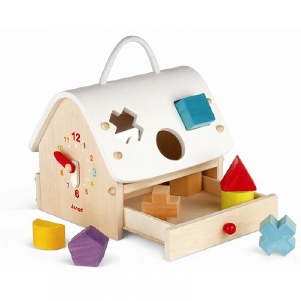 Boîte à forme Maison en bois - Janod-J05346