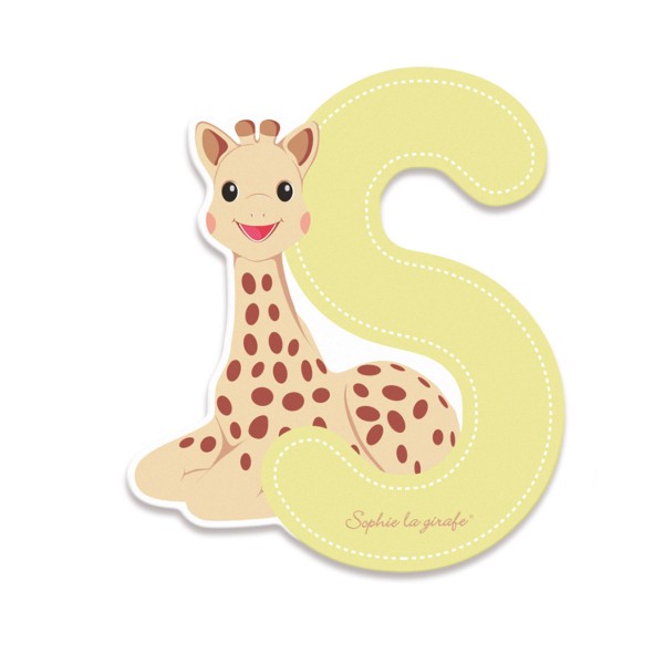 Lettre décorative Sophie la Girafe : S (vert) - Janod-J09563-1