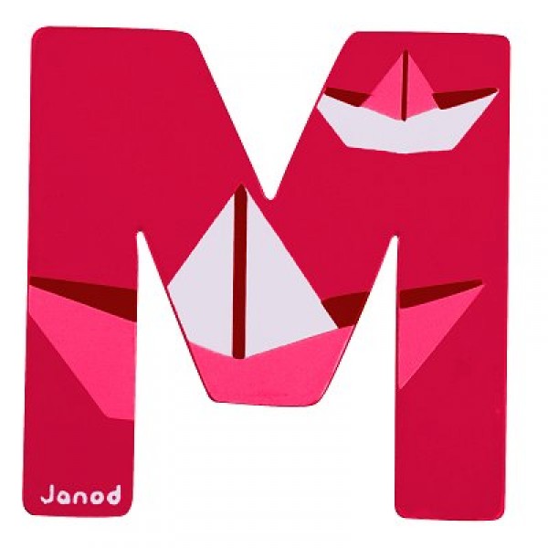 Lettre décorative en bois : M - Janod-J04582