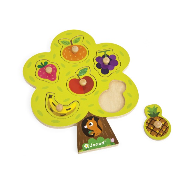 Recessed wooden puzzle: Greedy tree  - Janod-J07061