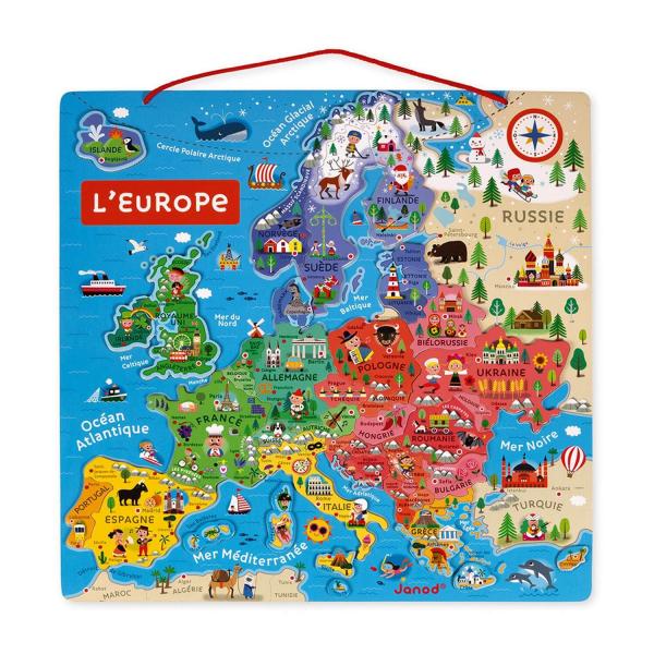 Carte d'Europe Magnétique - Janod-J05476