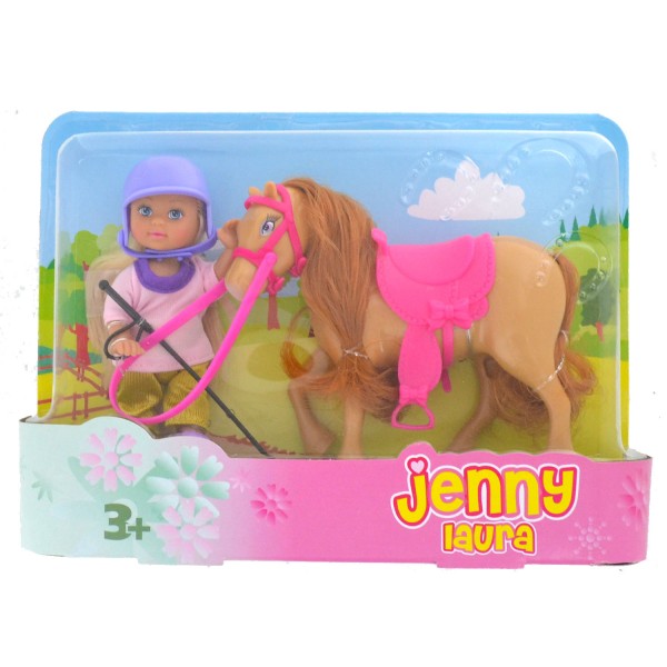 Laura et son poney marron clair - Jenny-SI5737464-3
