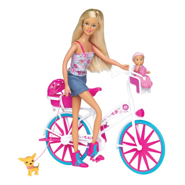 Poupée mannequin Jenny et son vélo - Jenny-JEN5739050