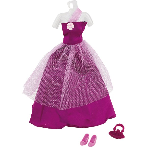 Vêtements pour poupée Jenny : Robe de soirée violet - Jenny-JEN5723369-3