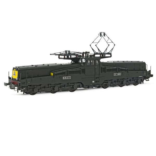 Green SNCF CC 14015 electric locomotive with 2 lanterns and sound decoder - Jouef-HJ2423S