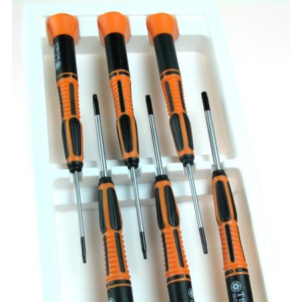 Set de 6 tournevis TORX de précision (orange) - JP-5533250