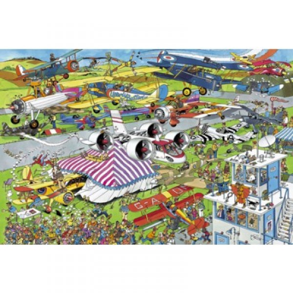 Puzzle 1500 pièces - Jan Van Haasteren : Show aérien - Diset-01488