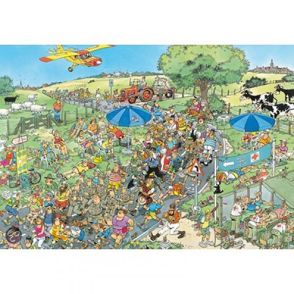 Puzzle 2000 pièces - Jan Van Haasteren : La marche - Diset-13077