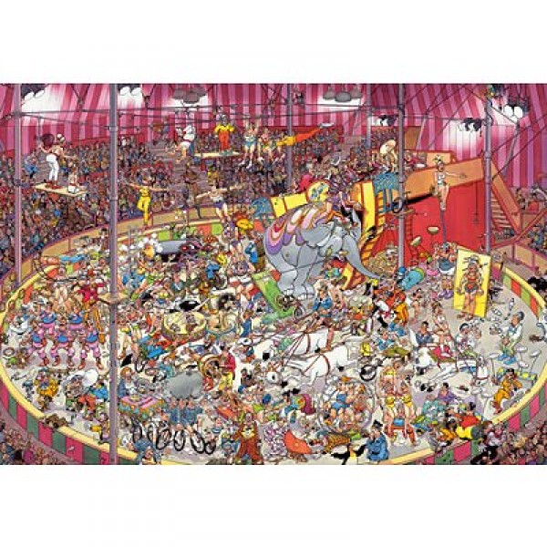 Puzzle 3000 pièces - Jan Van Haasteren : Le cirque - Diset-01499