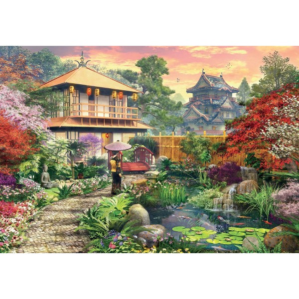 Puzzle 1000 pièces : Jardin japonais - Diset-18320