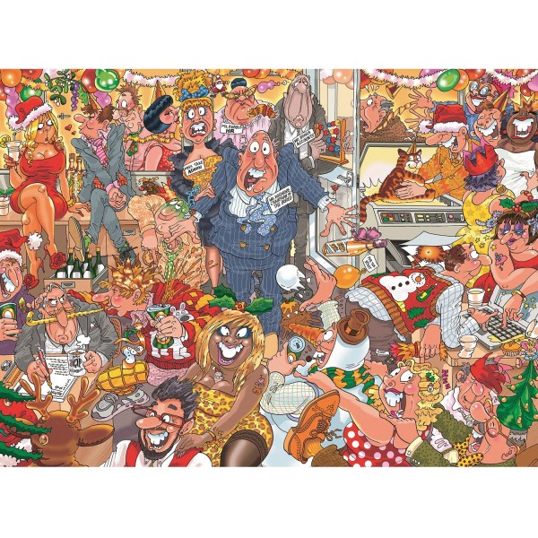 Puzzle 1000 pièces : Wasgij : Noël - Diset-19118