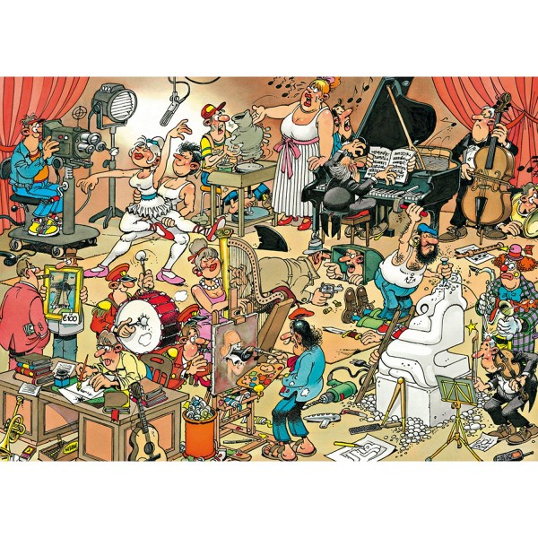 Puzzle 150 pièces - Jan Van Haasteren : Les artistes - Diset-617160