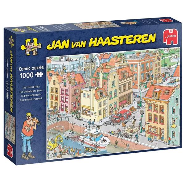 Puzzle 1000 pièces : Jan van Haasteren - La pièce manquante  - Diset-20041