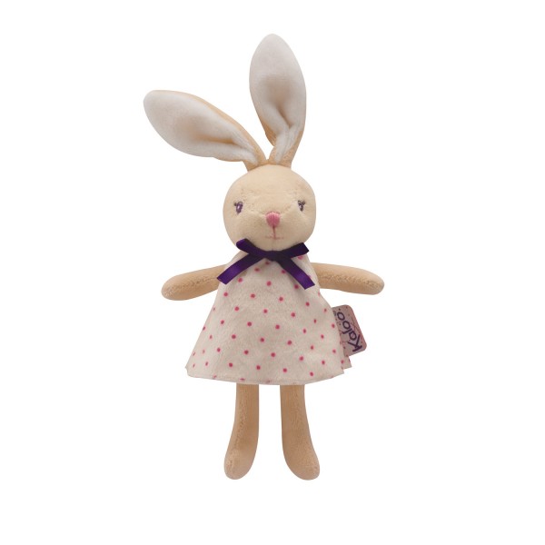 Kaloo Petite Rose : Mini poupée lapin : robe à pois - Kaloo-969872-3