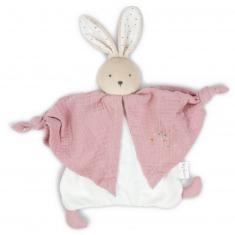 Doudou Lapinou Rose en Coton Bio