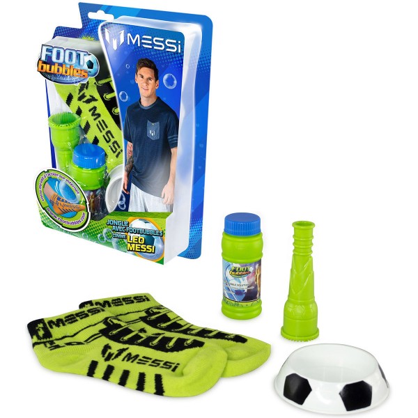 Kit de démarrage Foot Bubbles Lionel Messi : Chaussettes vertes - KanaiKids-KKBULFOOT01-04