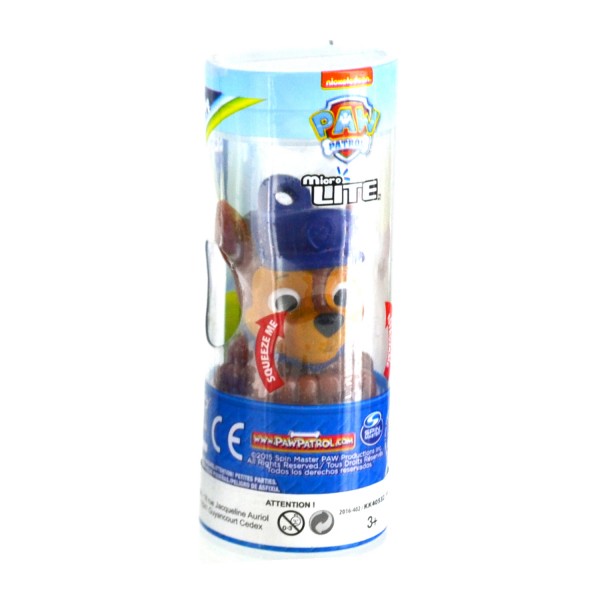 Porte-clefs lumineux : Figurine Pat' Patrouille (Paw Patrol) : Chase - KanaiKids-KK40532-Chas