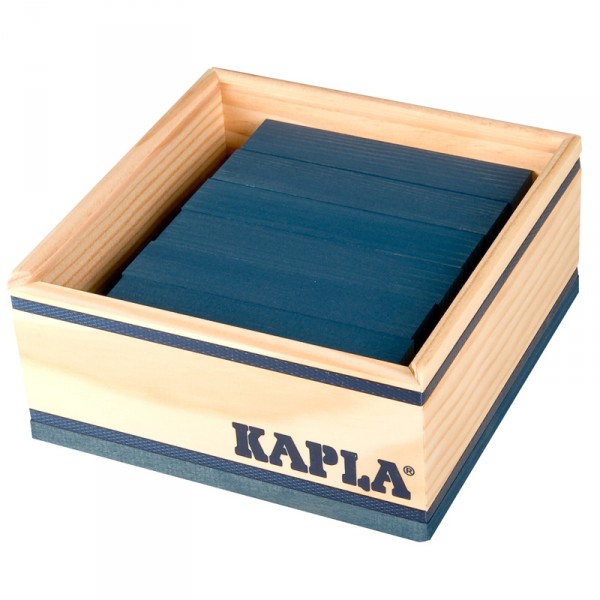 Kapla 40 planchettes - Bleu foncé - Kapla-C40BF