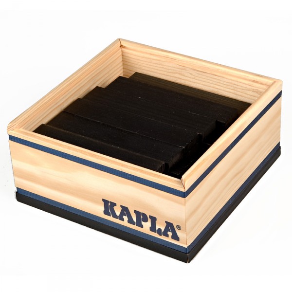 Kapla 40 planchettes - Noir - Kapla-C40N