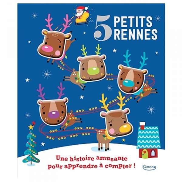 Livre : 5 Petits Rennes - Kimane-KM0849