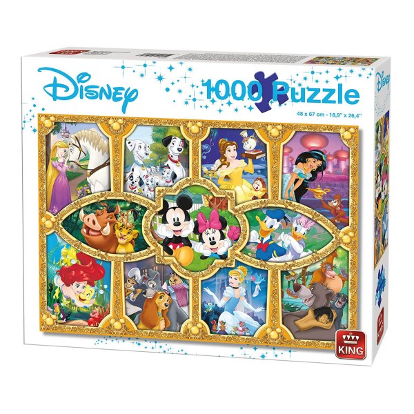 Puzzle 1000 pièces : Moments magiques Disney - King-57916