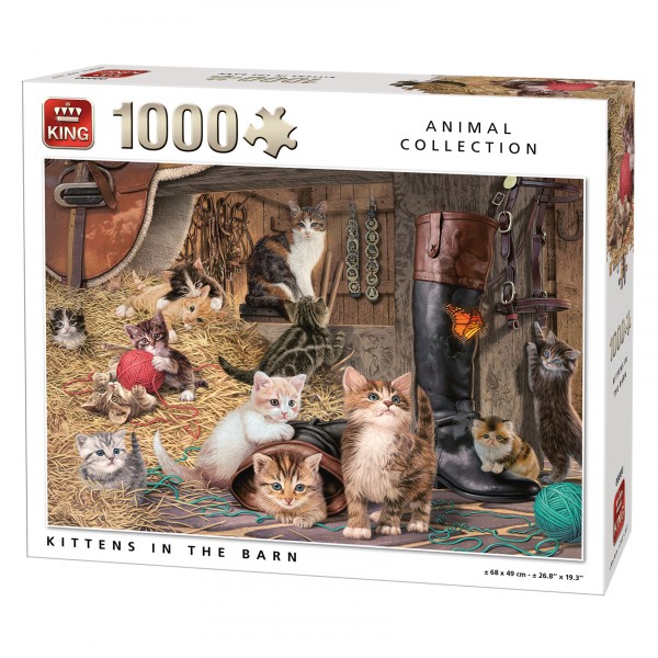 Puzzle 1000 pièces : Chatons - King-57946