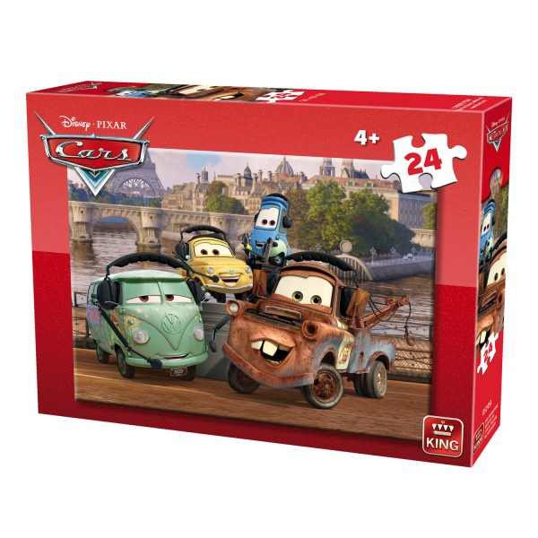 Puzzle 24 pièces : Cars : Martin et ses amis - King-58564-1