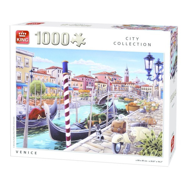 Puzzle 1000 pièces City Collection : Venise - King-58194