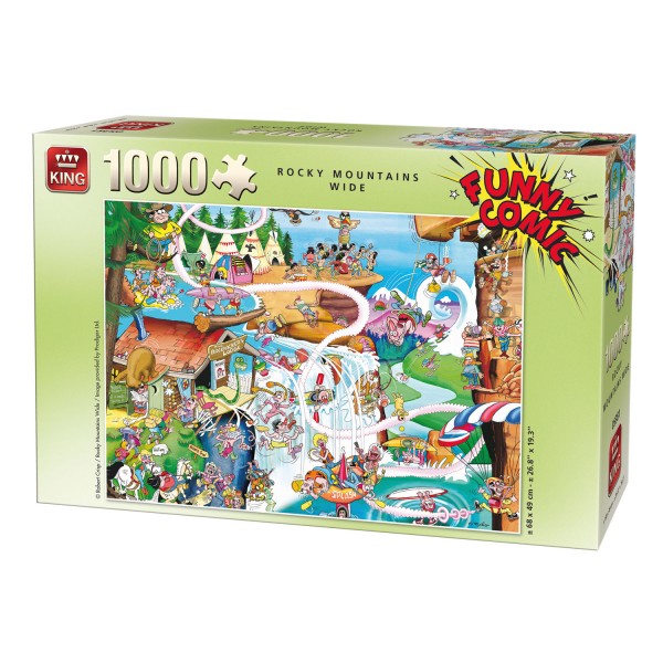 Puzzle 1000 pièces : Funny Comic : Rocky Mountains Wide - King-58366OLD