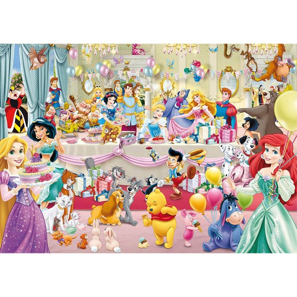 Puzzle 1000 pièces : Fête d'anniversaire, Disney - King-58611