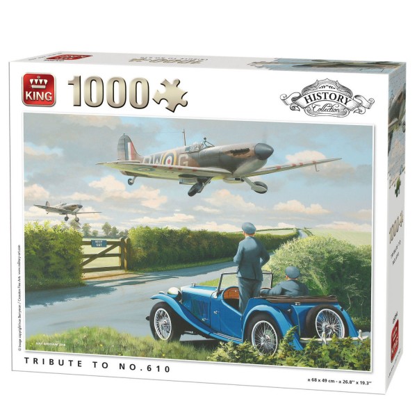 Puzzle 1000 pièces History Collection : Tribute to No.610 - King-100229