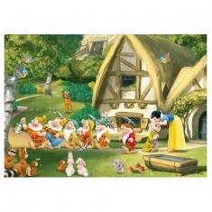 Puzzle 500 pièces Disney Princess : Blanche neige et les 7 nains