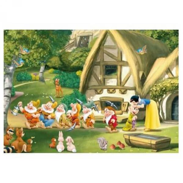 Puzzle 500 pièces Disney Princess : Blanche neige et les 7 nains - King-55916