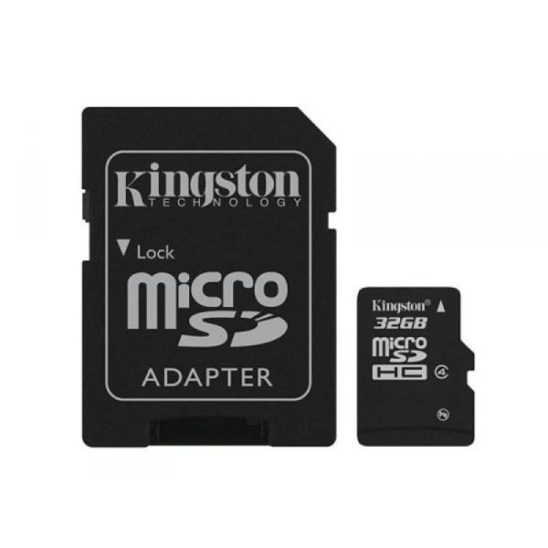 MicroSDHC 32GB Kingston CL4 - MKT-5953