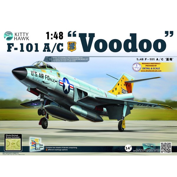 Maquette avion : McDonnell F-101 "Voodoo" - KittyHawk-KHM80115