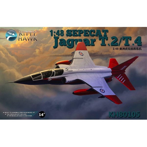 Maquette avion 1/48 : Sepecat Jaguar T.2/T.4 - KittyHawk-KHM80105