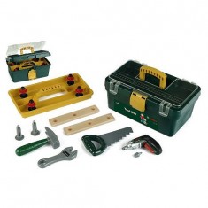 Caisse à outils Bosch avec visseuse/dévisseuse Ixolino à piles et autres outils