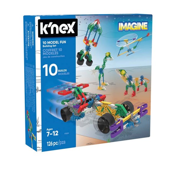 Jeu de construction Knex Imagine : Coffret de 10 modèles - Knex-17009