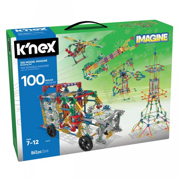 Jeu de construction Knex Imagine : Coffret de 100 modèles - Knex-12605