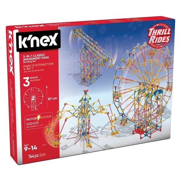 Jeu de construction K'nex : Thrill Rides : Parc d'attraction 3 en 1 - Knex-17035