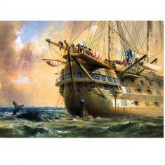 500-teiliges Puzzle: HMS Agamemnon im Atlantik