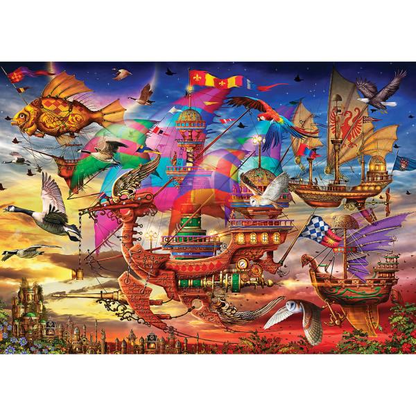 1000 pieces puzzle :  The Flight - KSGames-20571