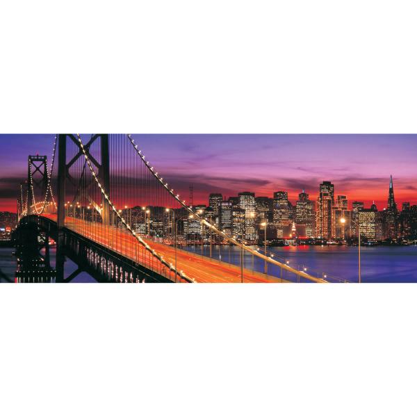 Puzzle 1000 pièces panoramique : Pont de San Francisco - KSGames-11222