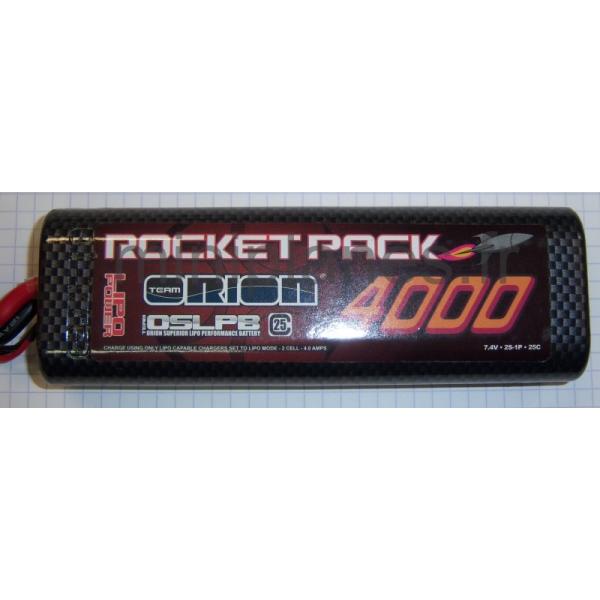 Rocket Pack Lipo 4000 25C Team Orion 7.4V Kyosho - ORI14107