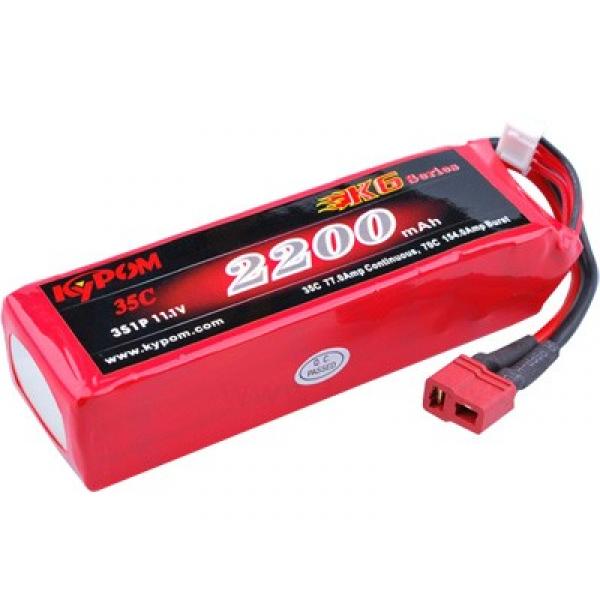 Lipo 2200 3S 11.1V 35C - KYPOM - KT2200/35-3S