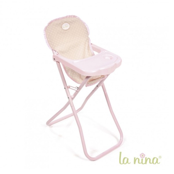 Chaise haute pour poupée 30 cm Inès - La-Nina-61611