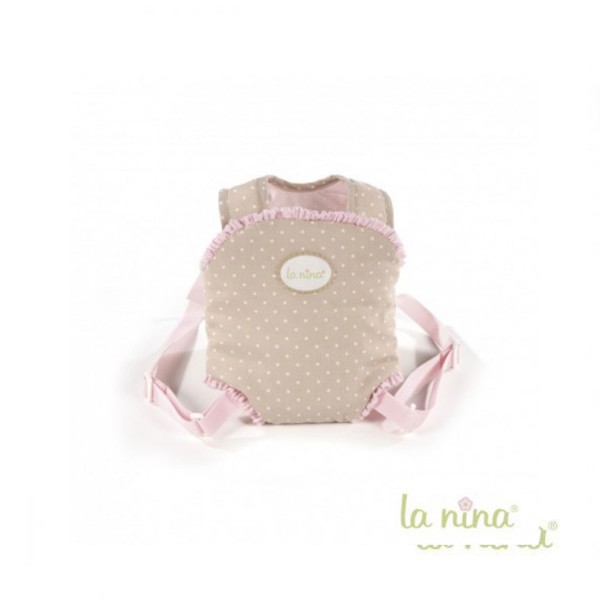 Sac à dos porte bébé pour poupée de 30 cm Inès - La-Nina-61612