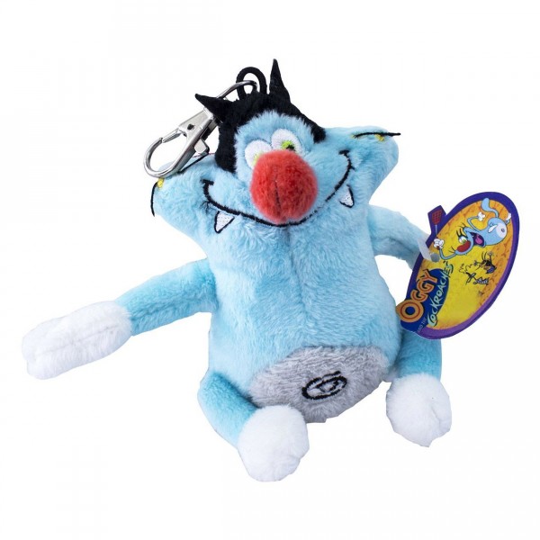 Peluche porte-clés Oggy et les cafards : Oggy - Lansay-11200-1