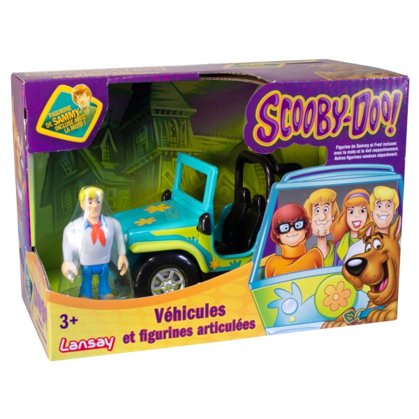 Figurine et véhicule Scooby-Doo : Fred avec le 4x4 - Lansay-11779-4x4