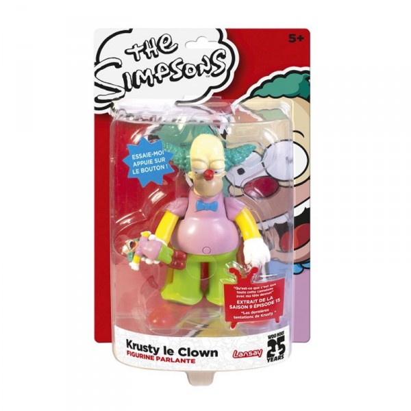 Figurine parlante Les Simpson : Krusty le clown - Lansay-46605-74321